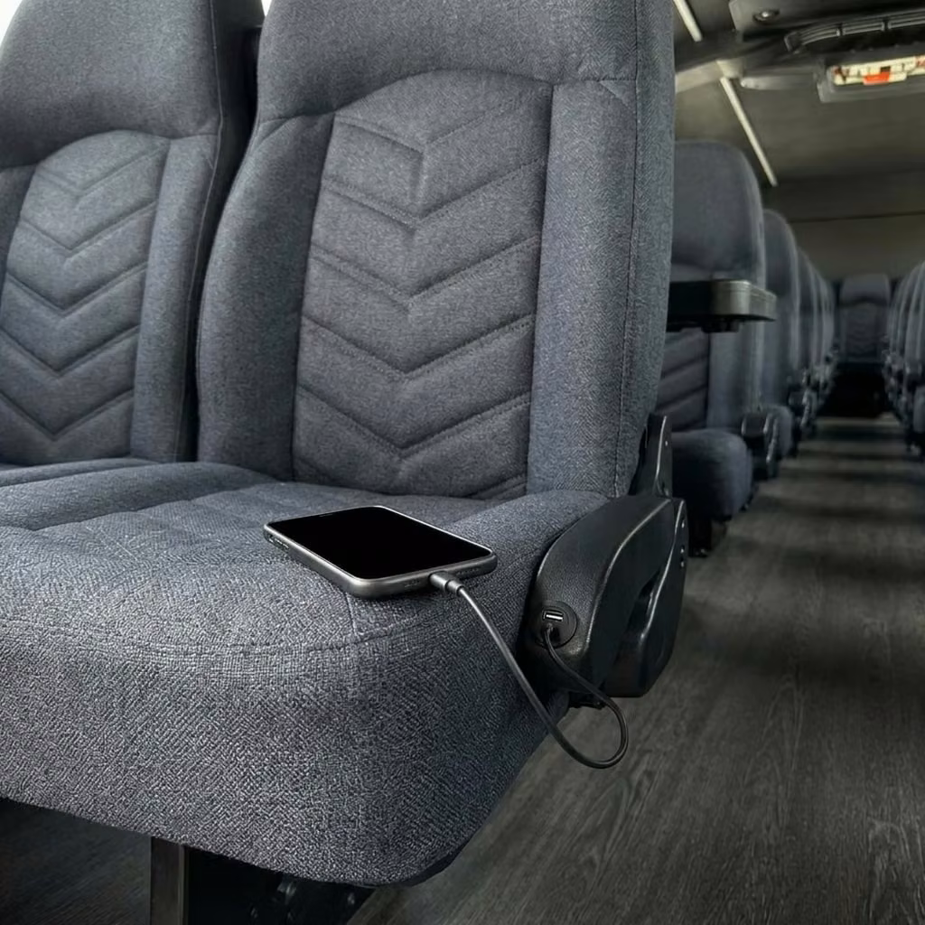rexburg 25 passenger minibus usb charging
