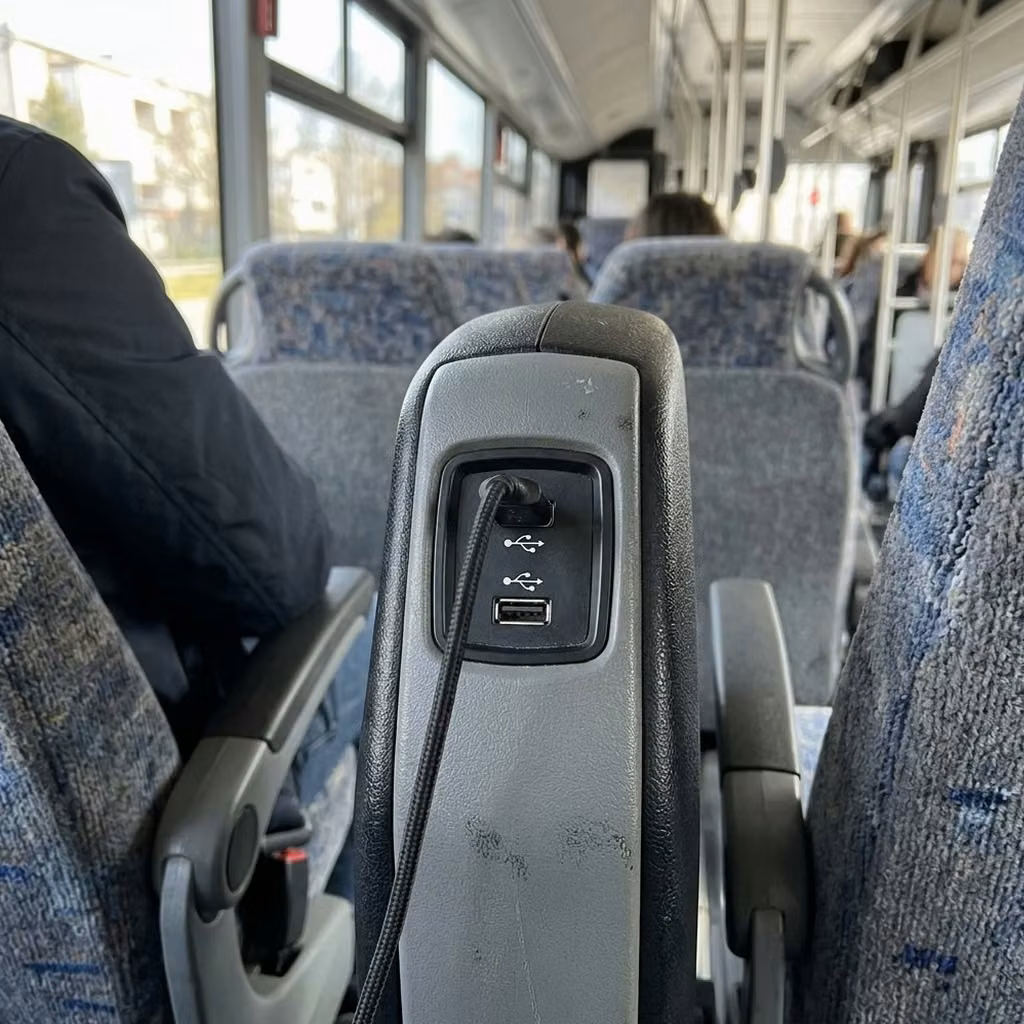 rexburg 30 passenger minibus usb charging
