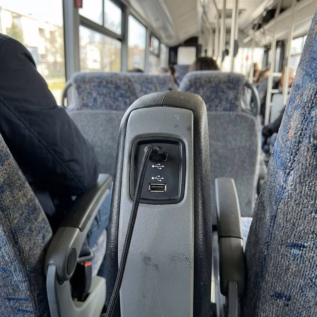 rexburg 35 passenger minibus usb charging