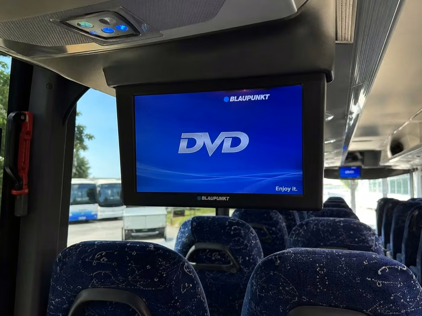 rexburg 56 passenger charter bus tvs