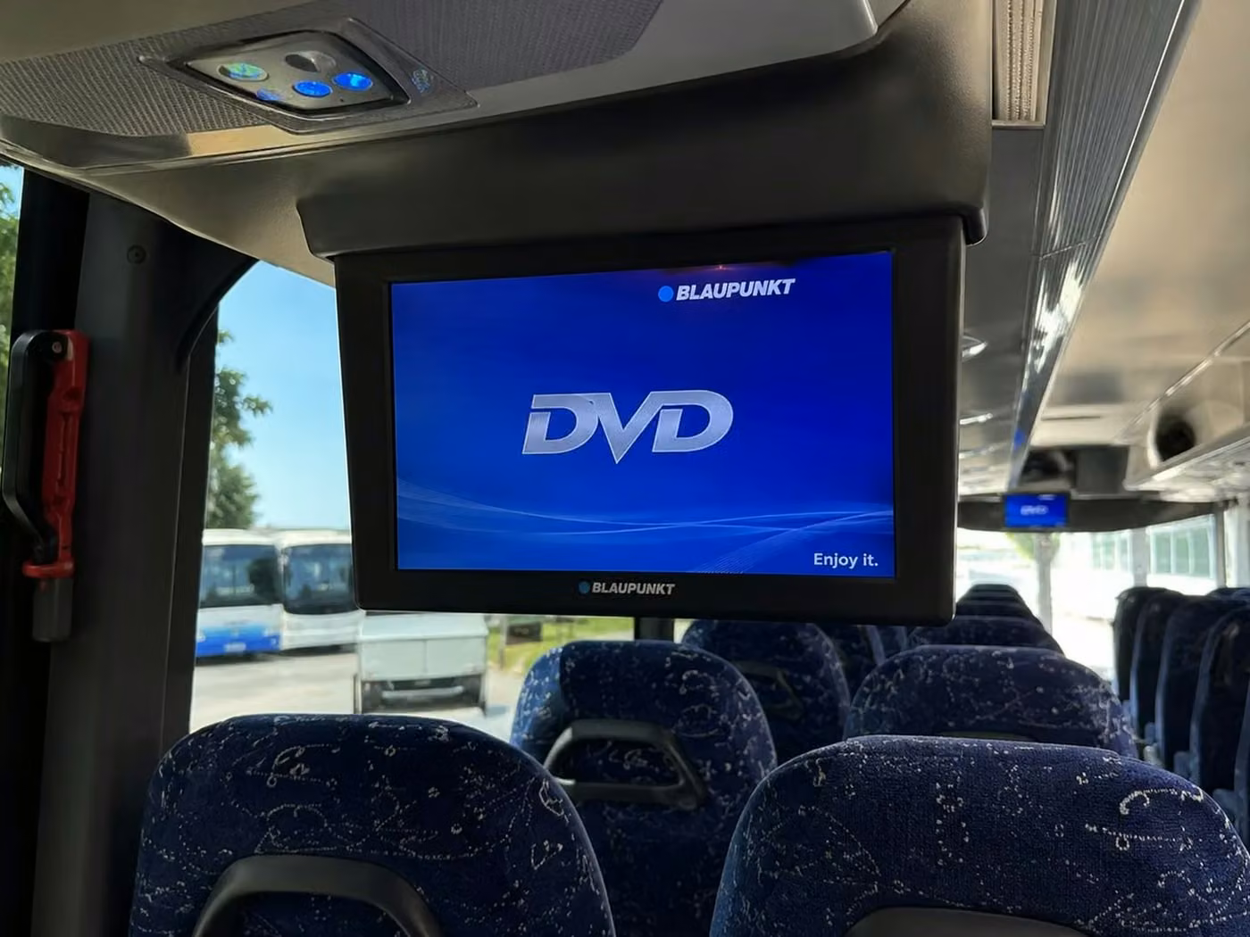 rexburg charter bus tv monitors