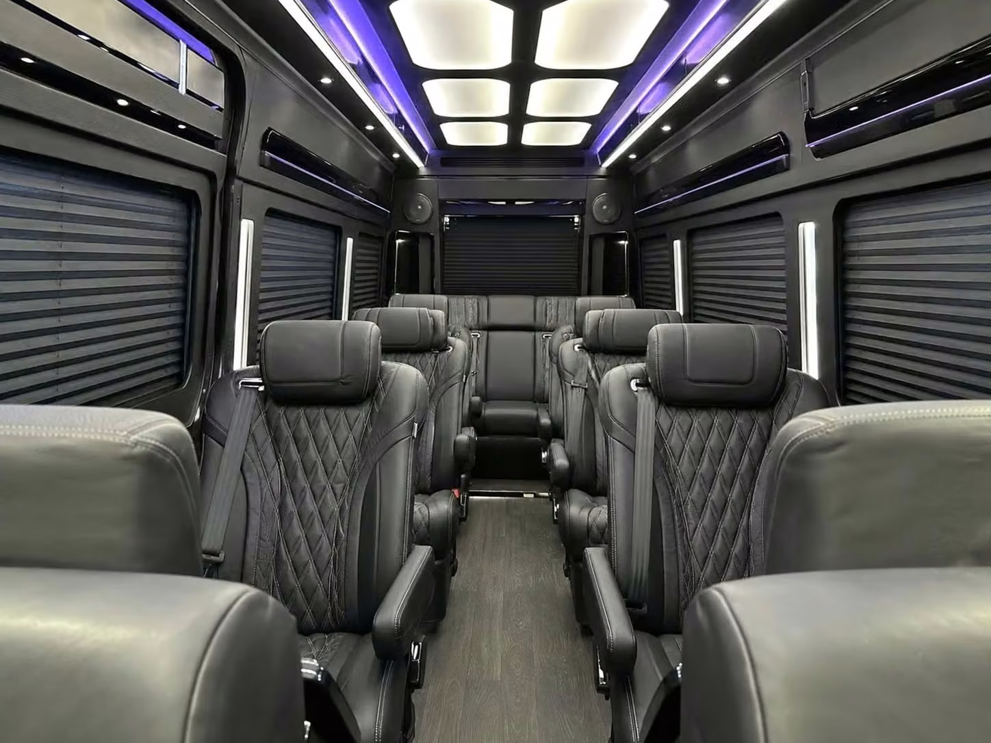 rexburg sprinter van rental with driver reclining seats