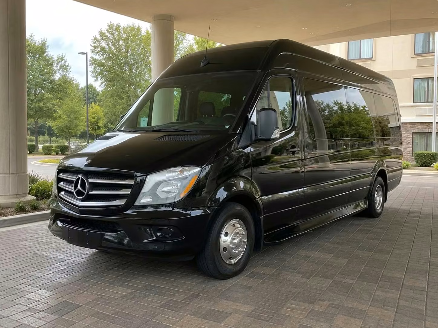 rexburg sprinter van rental with driver tinted windows