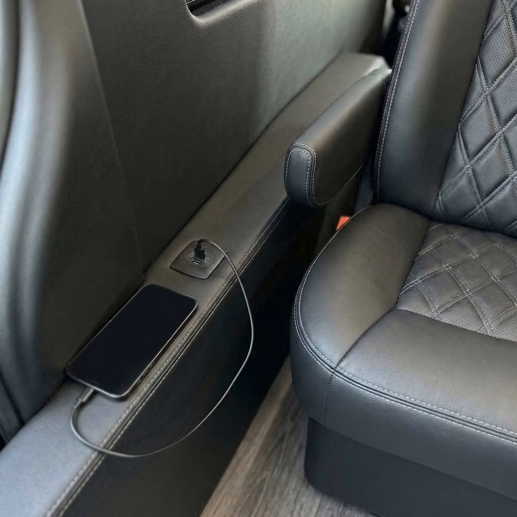 rexburg sprinter van rental with driver usb charging