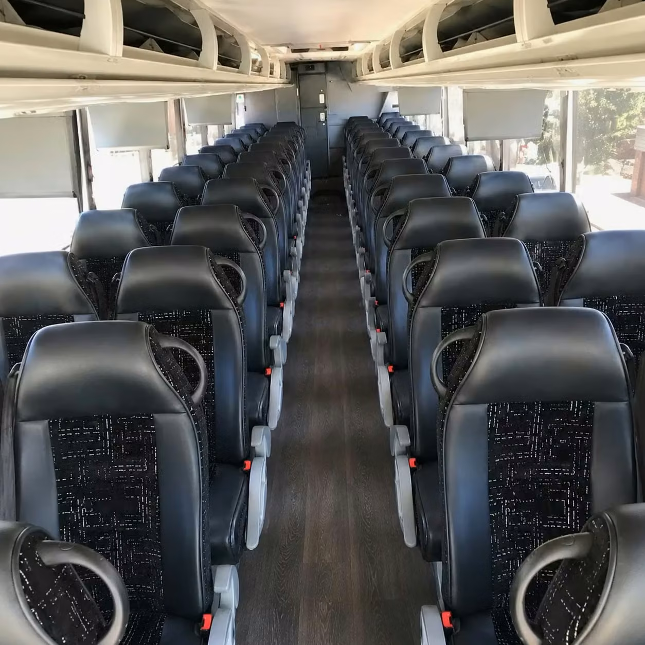 56 passenger charter bus interior