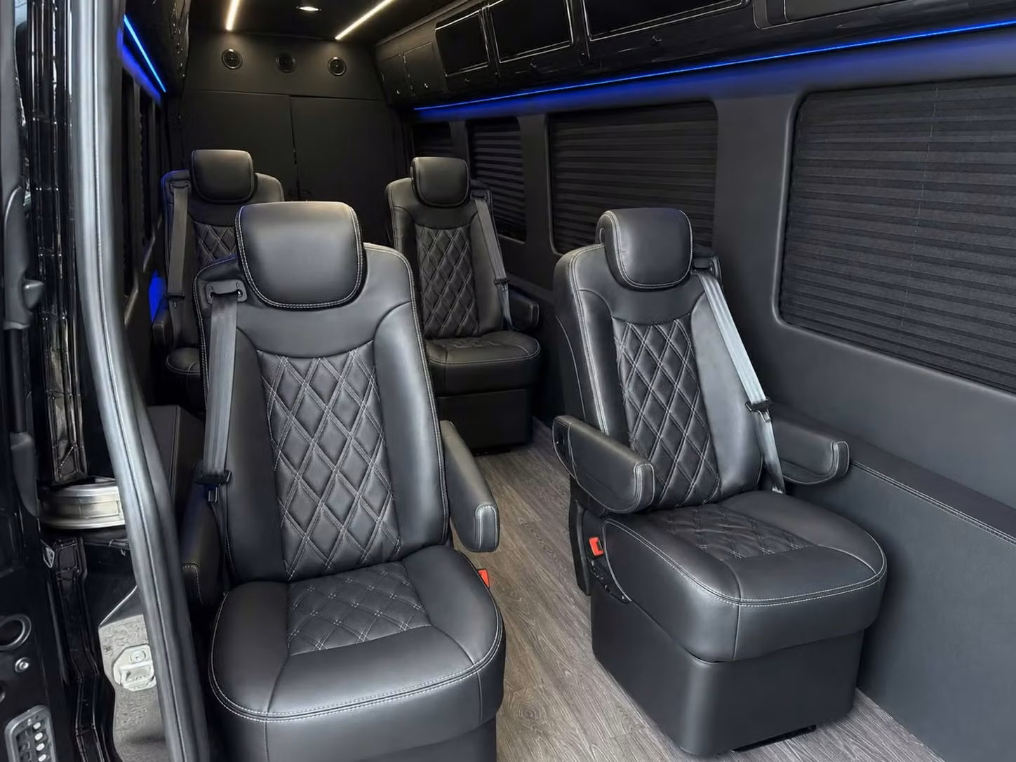 sprinter van with driver inside